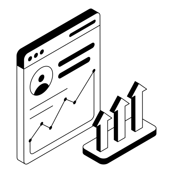 Site, Website, Arrows, Growth, Increase illustration