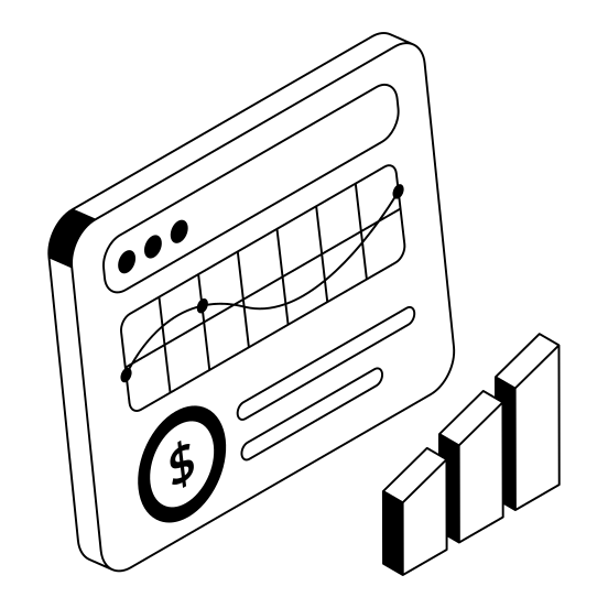 Website, Sales, Online, Finance, Report illustration