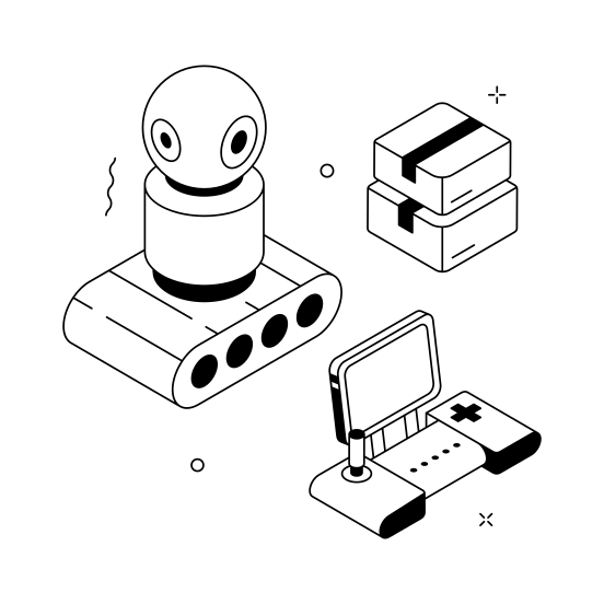 Ai, Controller, Automation, Robotics, Control illustration