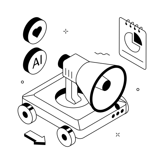 Ai, Marketing, Digital, Campaign, Smart illustration