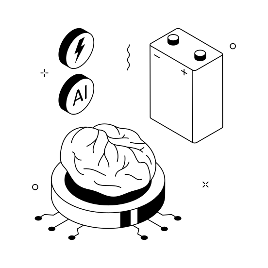 Ai, Power, Energy, Neural, Network illustration