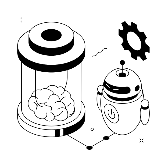 Ai, Robot, Artificial Intelligence, Service, Automation illustration