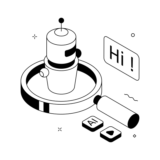 Ai, Search, Data, Analysis, Smart illustration