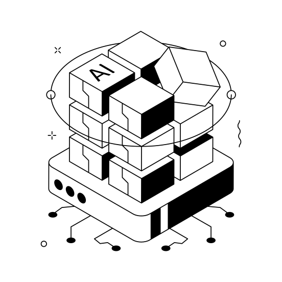 Ai, System, Artificial Intelligence, Data, Cloud illustration
