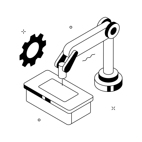 Automation, Process, Ai, Artificial Intelligence, Smart illustration