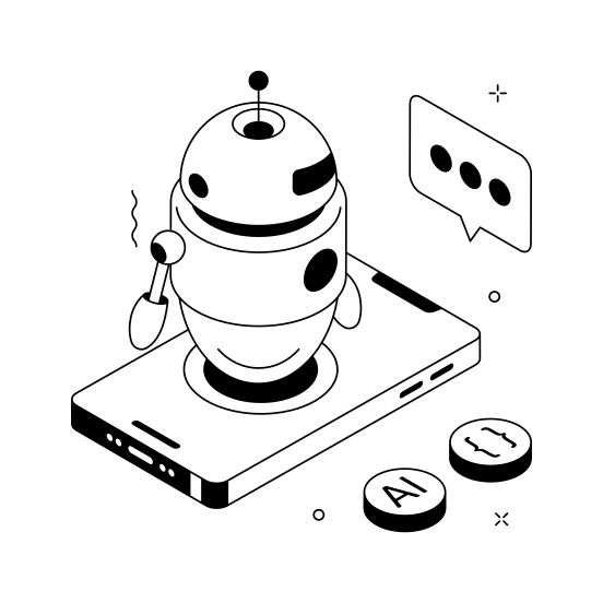 Chat, Communication, Robotics, Robot, Bot illustration