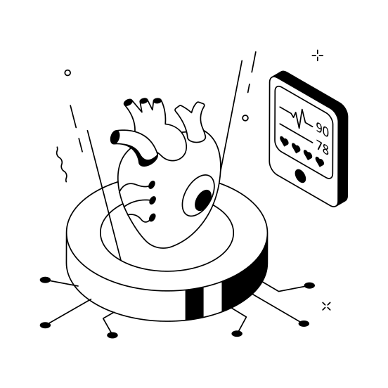 Digital, Healthcare, Health, Medical, Monitoring illustration