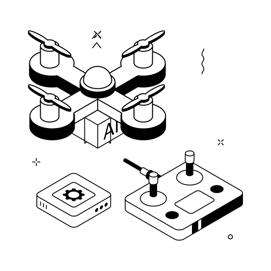 Drone, Technology, Smart,controller, Automation illustration