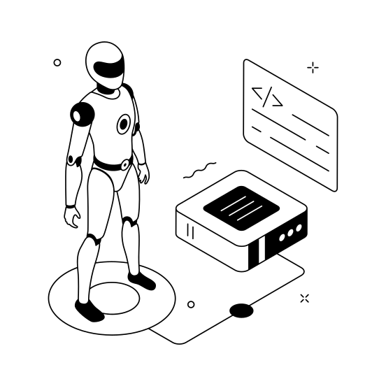 Robot, Software, Automation, Robotics, Programming illustration