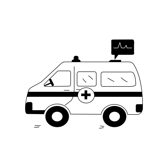 Ambulance, Medical, Van, Emergency, Service illustration