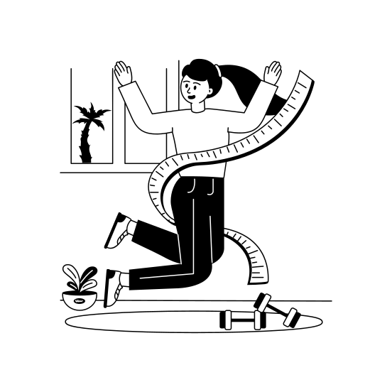 Fitness, Health, Checkup, Exercise, Gym illustration