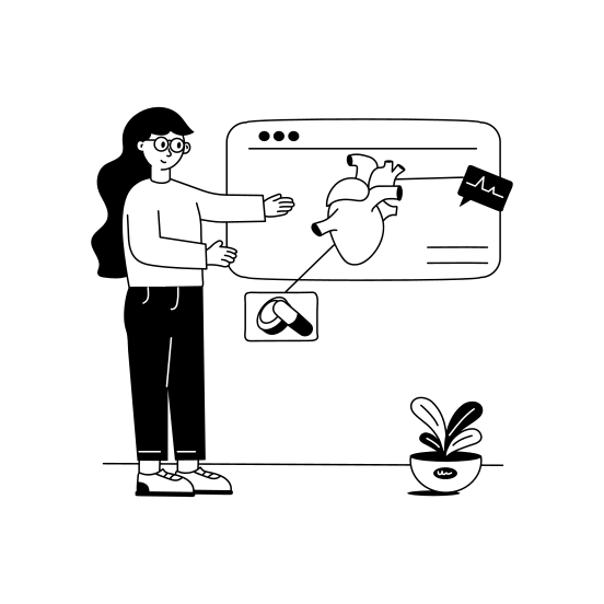 Heart, Presentation, Cardiovascular, Report, Checkup illustration