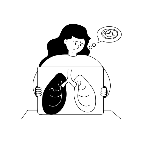 Lungs, Problem, Pulmonologist, Respiratory, Diagnosis illustration
