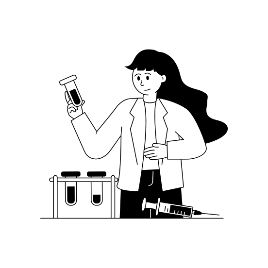 Tubes, Laboratory, Tools, Equipment, Medical illustration