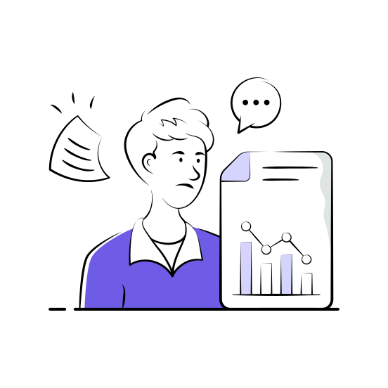 Business, Failure, Businessman, Frustrated, Disappointed, Concerned, Declining illustration