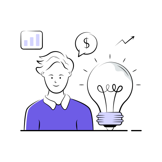 Business, Finance, Idea, Success, Growth, Entrepreneur, Creativity illustration