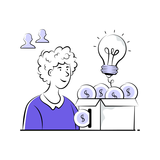 Crowdfunding, Fundraising, Investment, Startup, Finance, Project, Support illustration