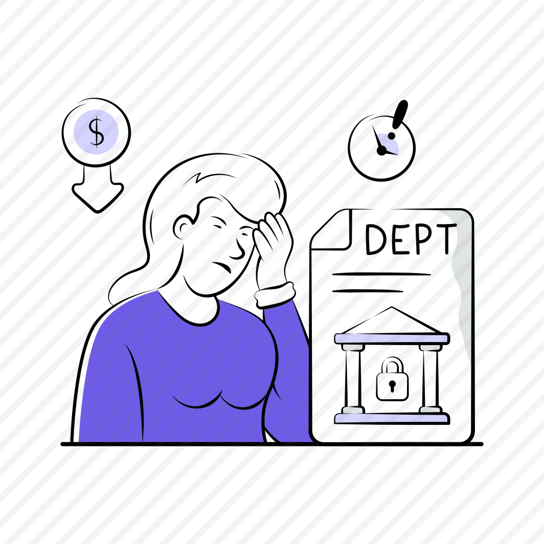 Debt, Issues, Business, Stressed, Hardships, Loan, Financial preview