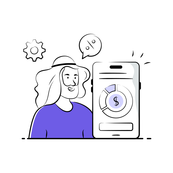 Finance, App, Financial, Mobile, Banking, Fintech, Success illustration