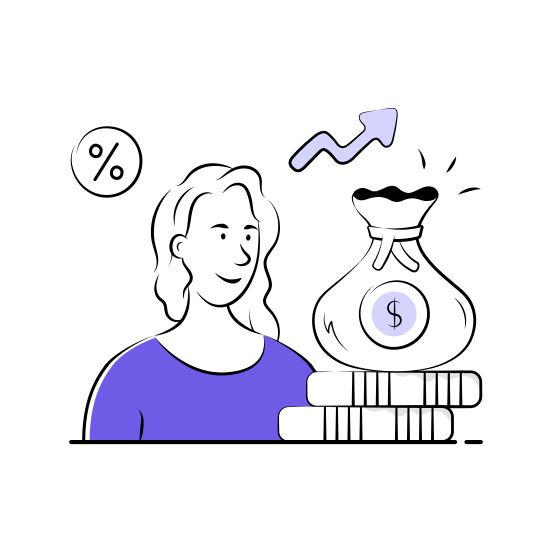 Financial, Growth, Investment, Profit, Earning, Increase, Savings illustration