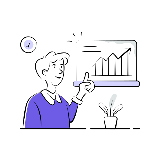 Financial, Presentation, Analysis, Analytics, Success, Growth, Business illustration
