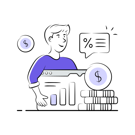 Investment, Analysis, Statistics, Analytics, Savings, Business, Financial illustration