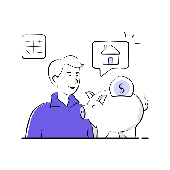 Money, Savings, Piggy Bank, Finance, Wealth, Investment, Budget illustration