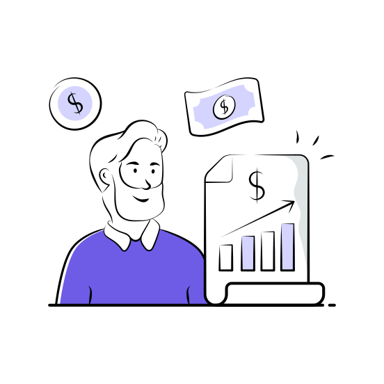 Sales, Growth, Profit, Business, Success, Revenue, Financial illustration