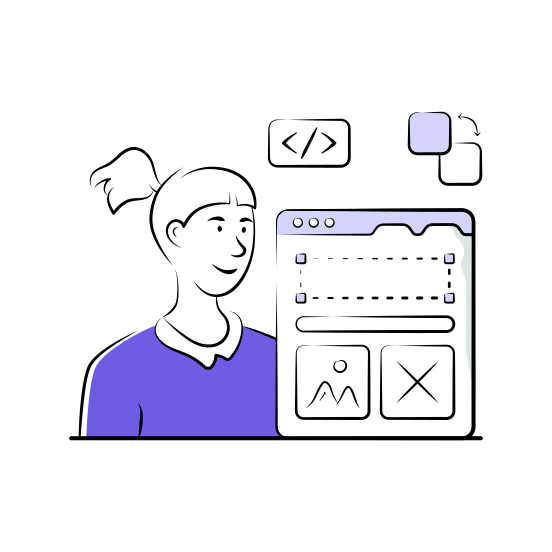 User, Experience, Web, Design, Development, Coding, Programmer illustration
