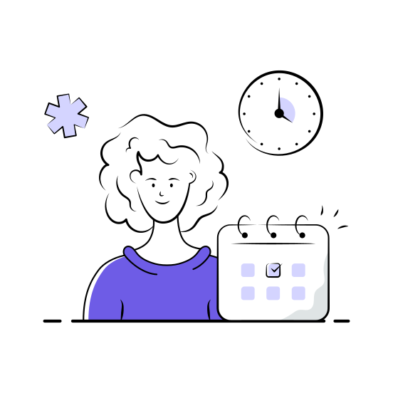 Appointment, Schedule, Calendar, Booking, Hospital illustration