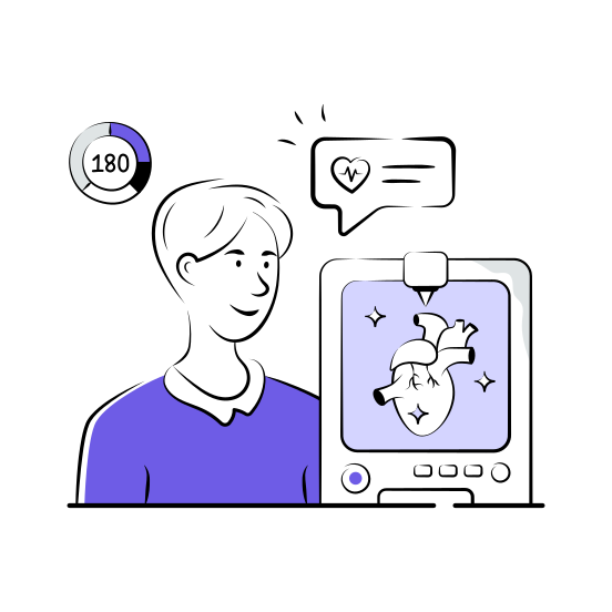 Bioprinting, Organs, Artificial, Heart, Tech illustration