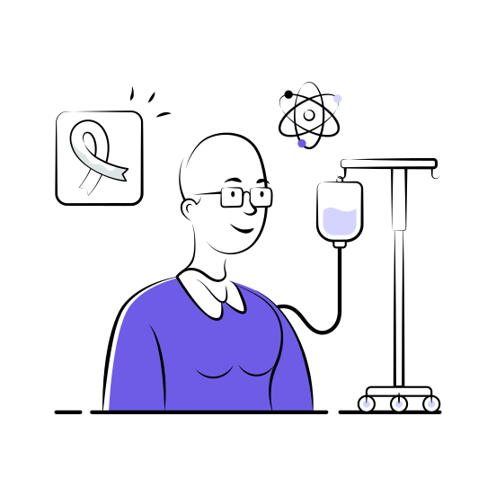 Chemotherapy, Cancer, Therapy, Treatment, Medical illustration