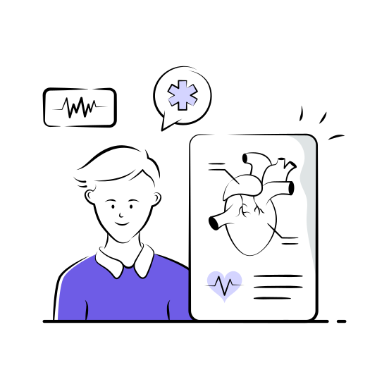 Heart, Health, Cardiology, Report, Cardiovascular illustration
