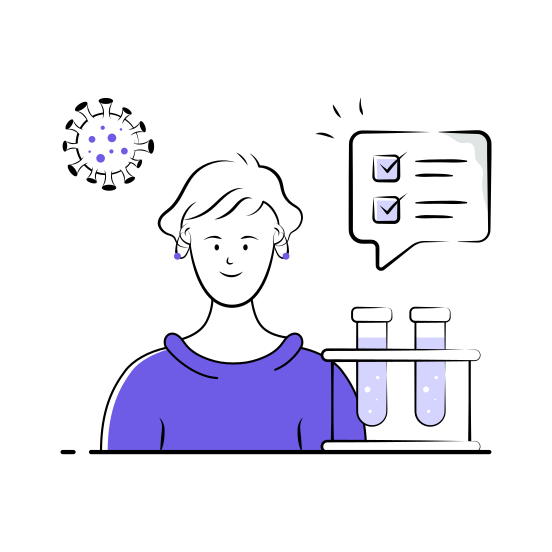 Medical, Healthcare, Diagnostics, Laboratory, Testing illustration