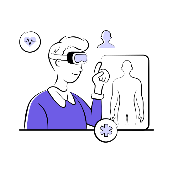 Medical, Healthcare, Technology, Ar, Augmented illustration