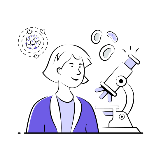 Nanomedicine, Microscope, Research, Nano, Health illustration