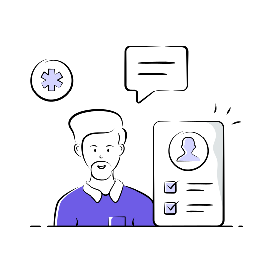 Online, Consultation, Telemedicine, Virtual, Doctor illustration