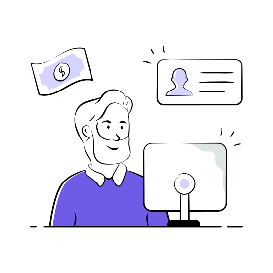 Payment, Counter, Billing, Management, Hospital illustration