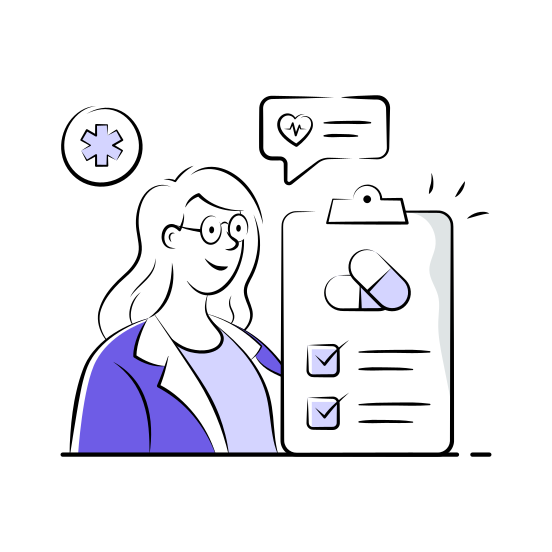 Physician, Consultation, Doctor, Medical, Healthcare illustration