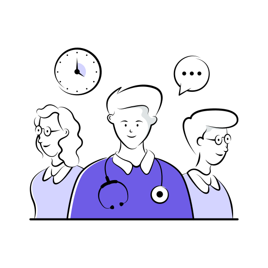 Team, Doctors, Hospital, Staff, Nurses illustration