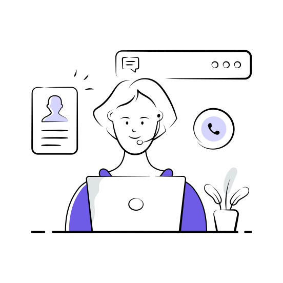 Telehealth, Phone, Consultation, Online, Doctor illustration