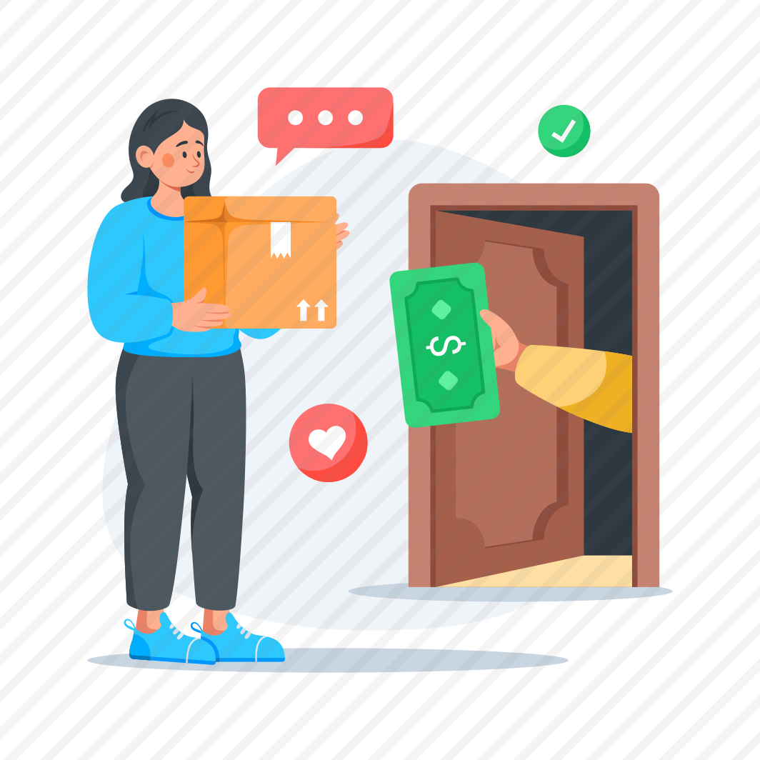 Cash On Delivery, Payment, Delivery, Cash, Courier preview