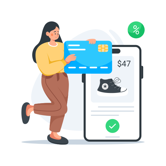 Online, Payment, Digital, Virtual, Card illustration