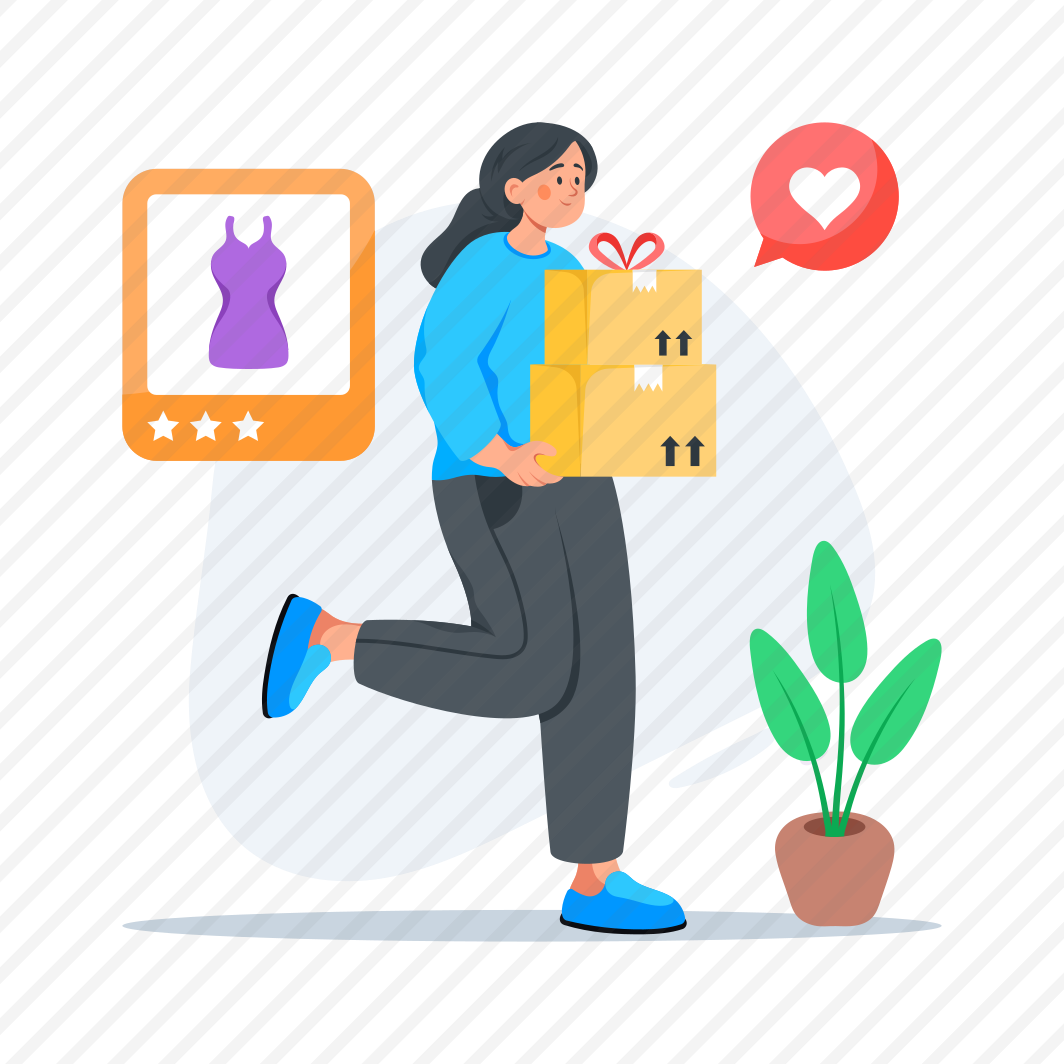 Online, Shopping, Ecommerce, Business, Delivery preview