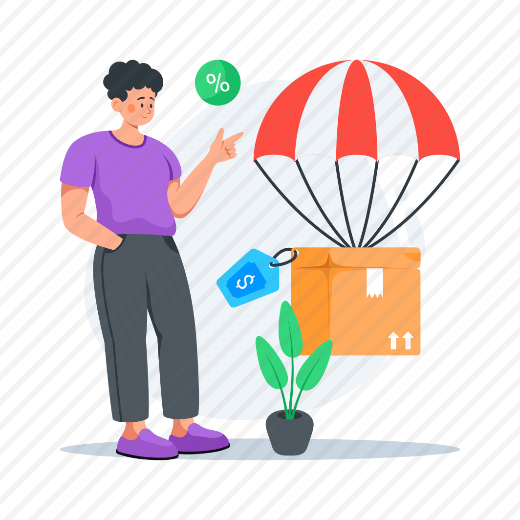 Product, Delivery, Airdrop, Parcel, Package preview