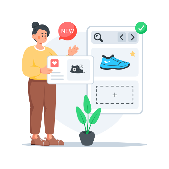 Product, Listing, Online, Shopping, Store illustration