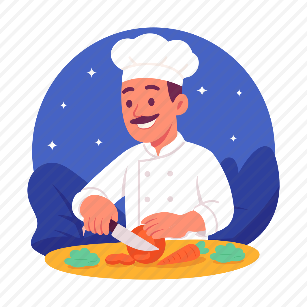Chef, Cooking, Vegetables, Chopping, Knife, Food, Preparation preview