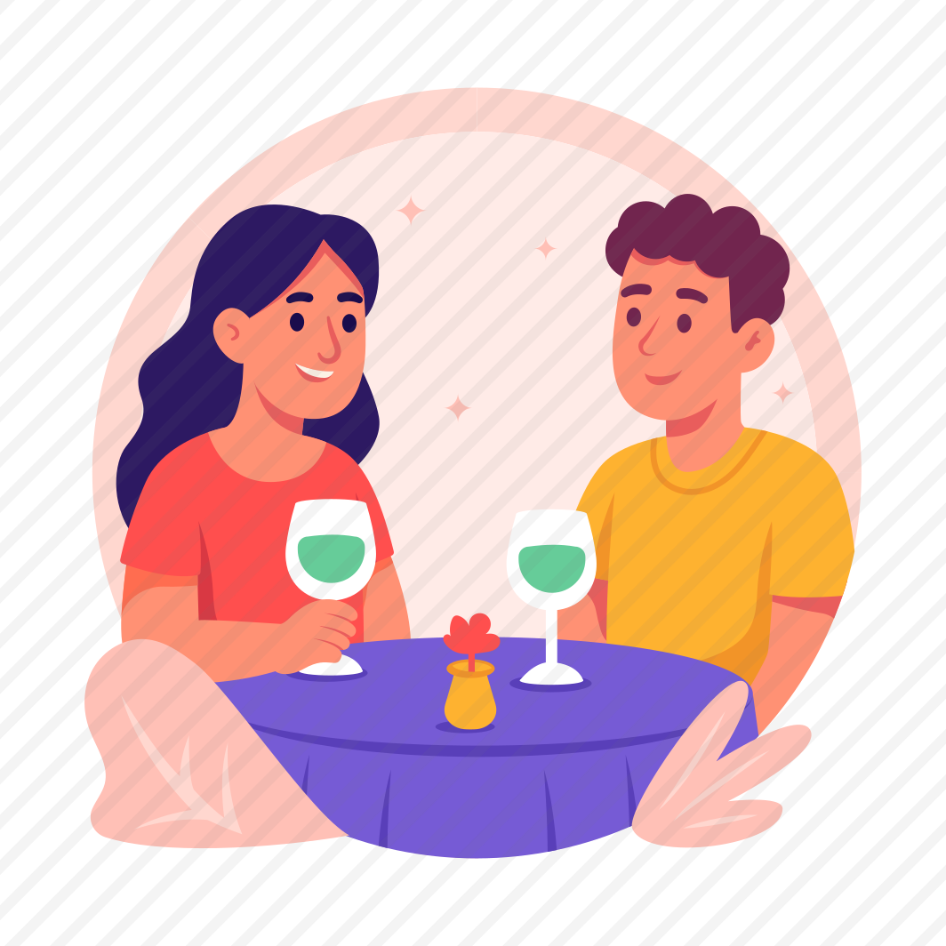 Couple, Dining, Romantic, Food, Delivery, Restaurant, Date preview