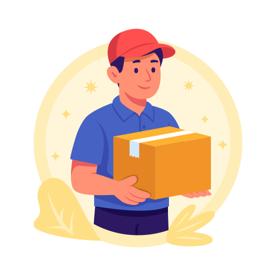 Courier, Service, Delivery, Logistics, Shipping, Package, Parcel, illustration