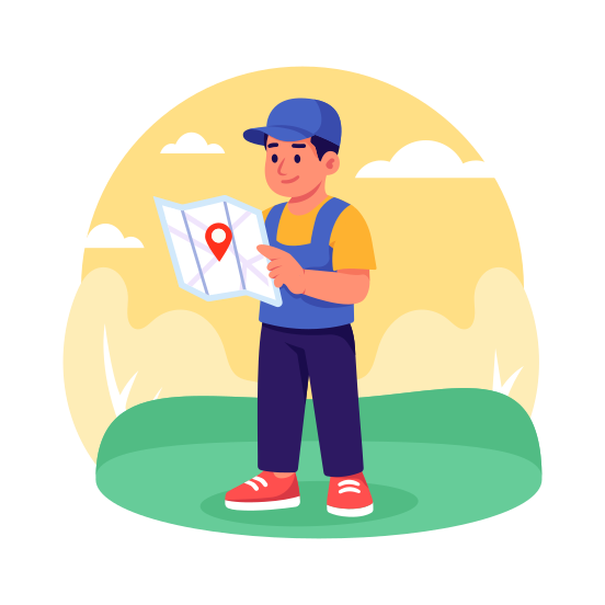 Courier, Tracking, Gps, Logistics, Delivery, Service, Shipping illustration